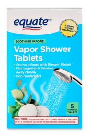 Equate Non-Medicated Vapor Shower Tablets, Eucalyptus & Menthol, 5 Count