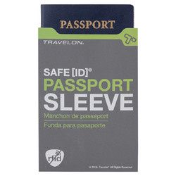 Travelon SafeID RFID Blocking Passport ID Protected - Gray, 2Pack