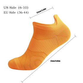 Womens Athletic Compression Running Low Cut Cushioned Socks Anti-odor And Breathable For Outdoor Sports Running Cycling Hiking Fitness