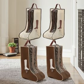 Durable PVC Shoe Storage Bags - Moisture & Moisture-Resistant, Dust-Proof with Transparent Window (Capacity: 4pcs large)