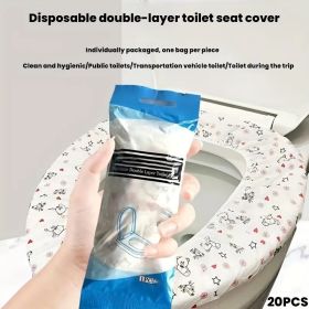 Leak-proof Portable Vomiting Bag - Comfortable Travel Motion Sickness Bag, Suitable for Morning Sickness, In-car Vomiting (Quantity: 20pcs toilet mat(lndividual packaging))